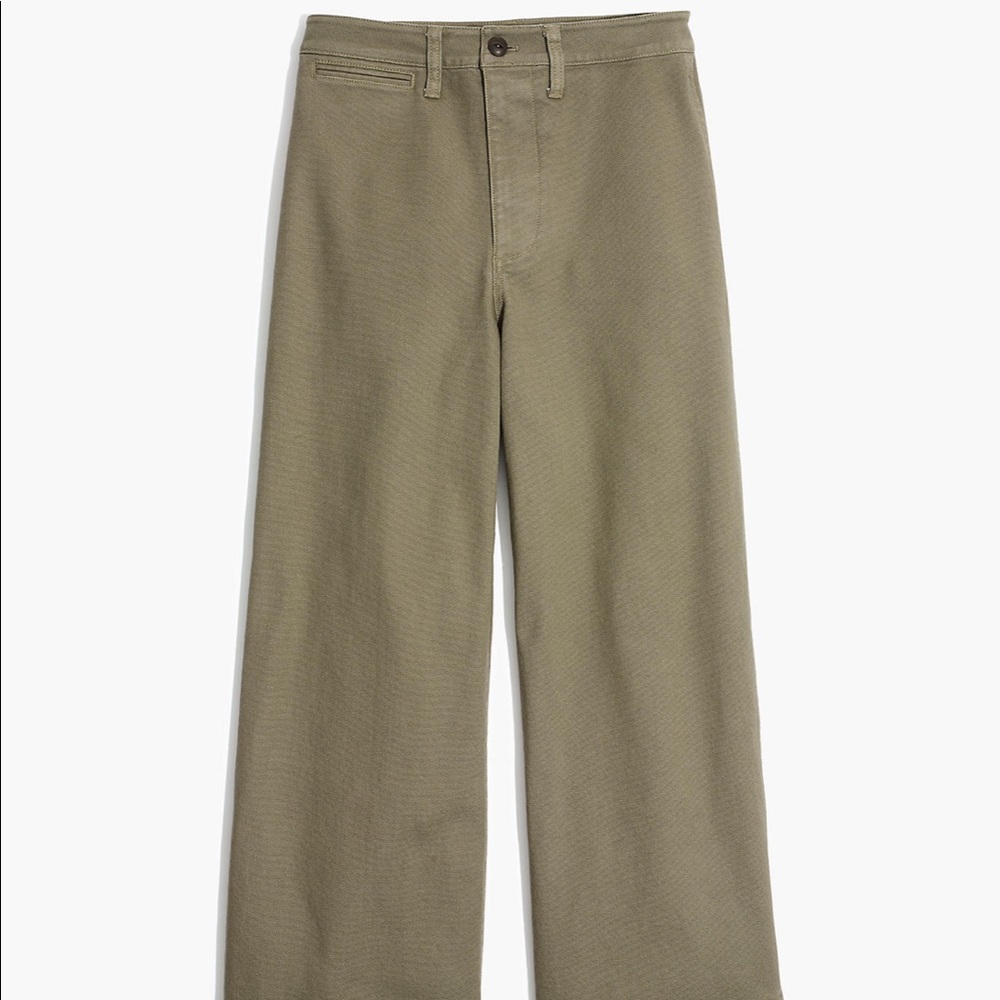 Madewell Emmett Wide Leg Pant (Petite) - Picture 2 of 3